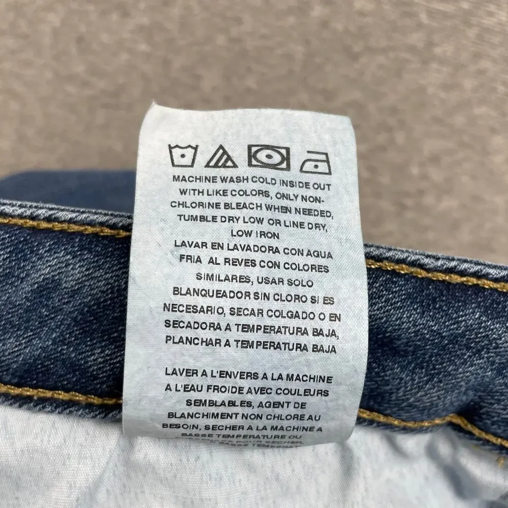 y2k LEE Jeans Womens 8s Blue Bootcut Mid Rise Medium Wash Retro 90s VTG Western